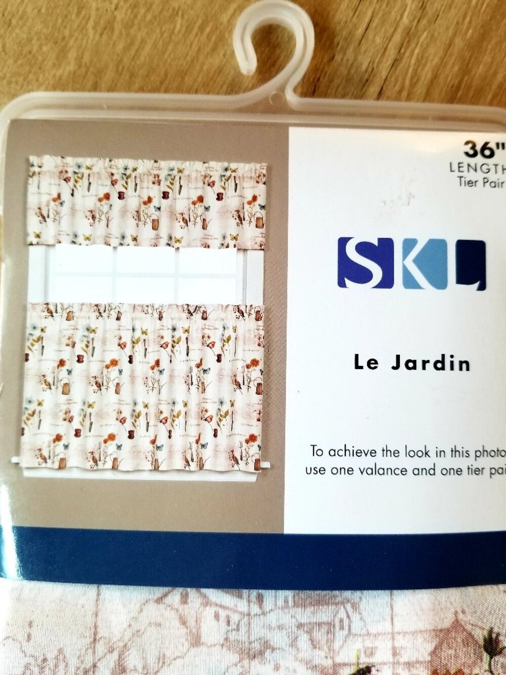 Kitchen Curtain w/Valance Set NEW